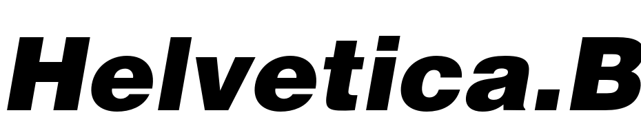 Helvetica.Black Oblique cкачати шрифт безкоштовно